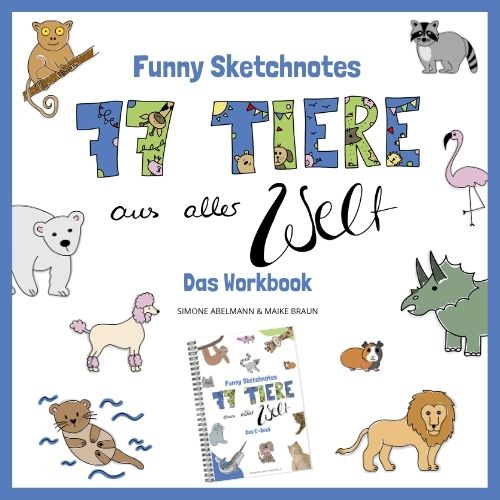Ebook Funny Sketchnotes 77 Tiere aus aller Welt